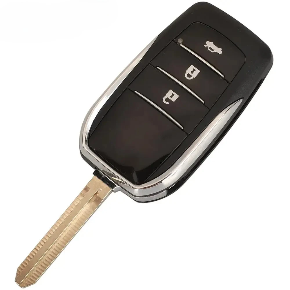 Modified Flip Remote Key Shell Case Fob for Toyota Camry Corolla Prado 120 RAV4 Kluger Previa FJ Cruiser Land Cruiser