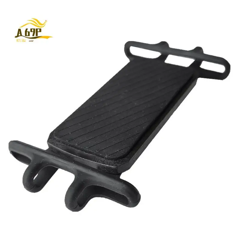 A69P-Universal Rotating Silicone Bicycle Mobile Phone Holder Motorcycle Handlebar Holder For 4.0-7.5 Inch Phone
