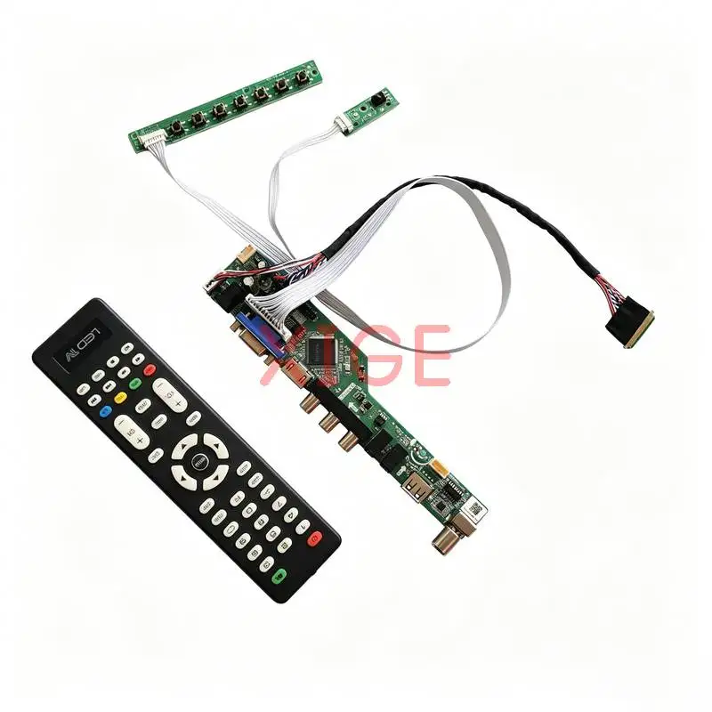 

For N101LGE N101L6 LTN101NT02 HT101WSB Controller Drive Board DIY Kit 40-Pin LVDS 1024x600 Laptop Panel 1024*600 HDMI+VGA+AV+USB