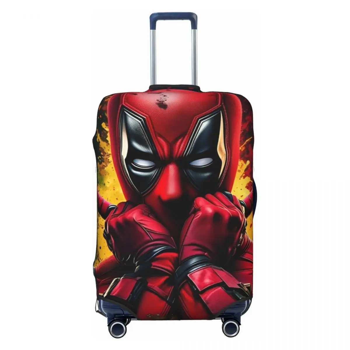 Cartoon Anime Deadpool Suitcase Cover Holiday Elastic Luggage Accesories Cruise Trip Protector