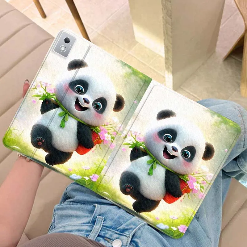 

Cartoon Anime Panda For Legion Xiaoxin Pad Y700 K10 M10 P11 K11 Pro Plus 10.6 11.5 Inch 2021 2023 2025 Tablet Case