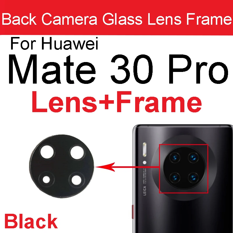 Rear Glass Lens For Huawei Mate 20 30 40 Pro 20X 30Lite Back Camera Cover with Glass Lens Mate 20pro 30pro 40pro Repair Parts