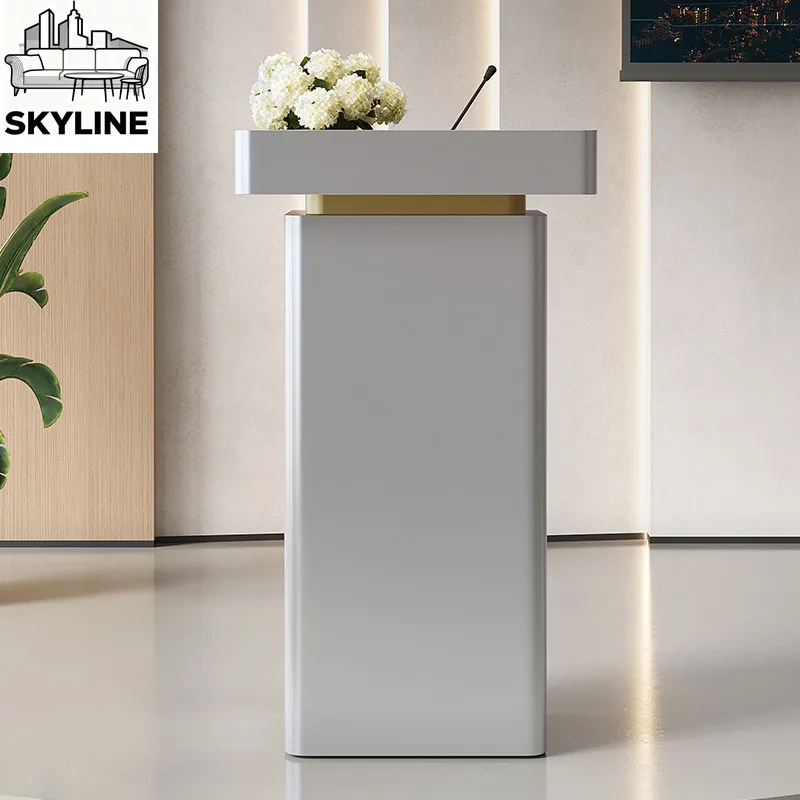 speech, consultation desk,   reception room, store baking, paint, metal foyer, introduction stage