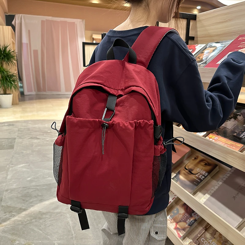 Creative Waterproof Teenage Nylon Book Bag Large Capacity Backpack Fashion Students School Bag Boys Girls Travel Backbag
