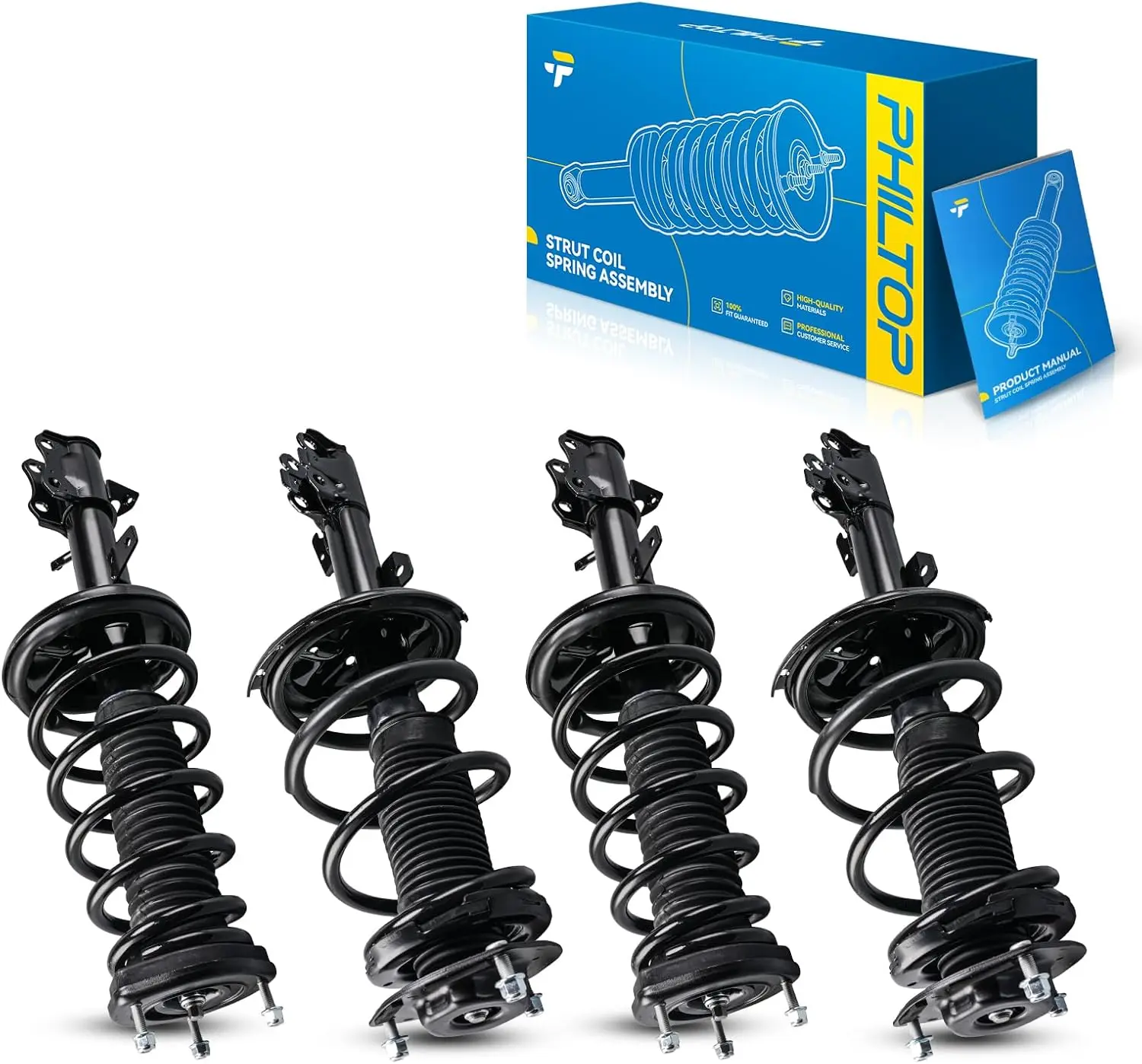 

Front Rear Struts Assembly for 2001-2003 Highlander 2.4L AWD, 271498/271499/271494/271495 Complete Struts and Shocks Absorber As