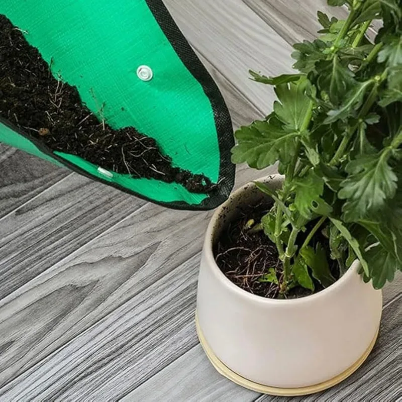 Plant Regeneration Mat Waterproof Flower Pot Transplanting Mat Square Planting Tray Soil Mat Foldable Garden Accessories
