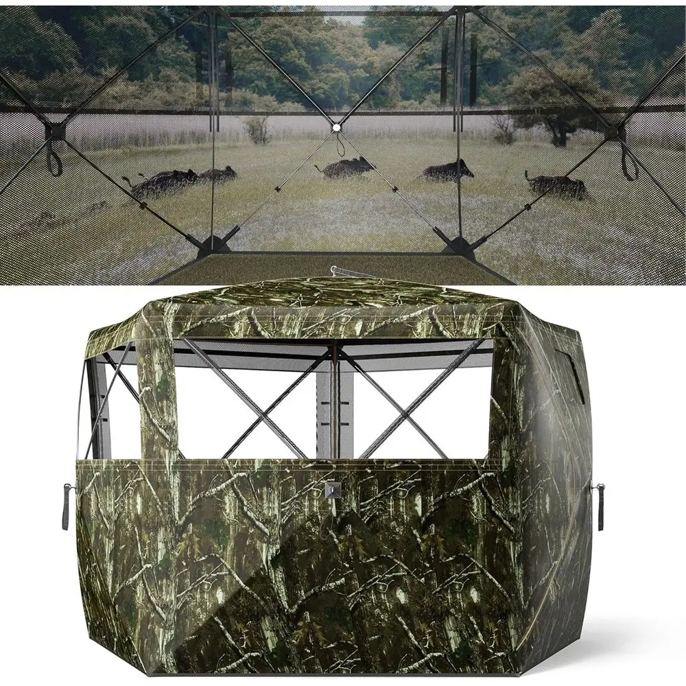 

Двухместный 360 ° Портативные охотничьи укрытия для охоты на оленей