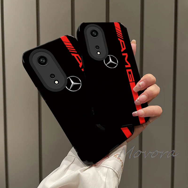 Fashion Phone Case For Mercedes Benz AMG Soft Matte Candy For IPhone 17 16 15 14 Pro Max Plus 13 12 11 Transparent Bumper Cover - view 2