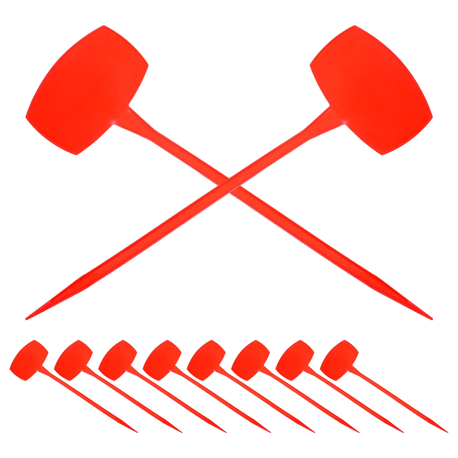 

10Pcs Waterproof Garden Plant Labels Red Nursery Tags Inserts Reusable Plant Marker for Seedlings Garden Label