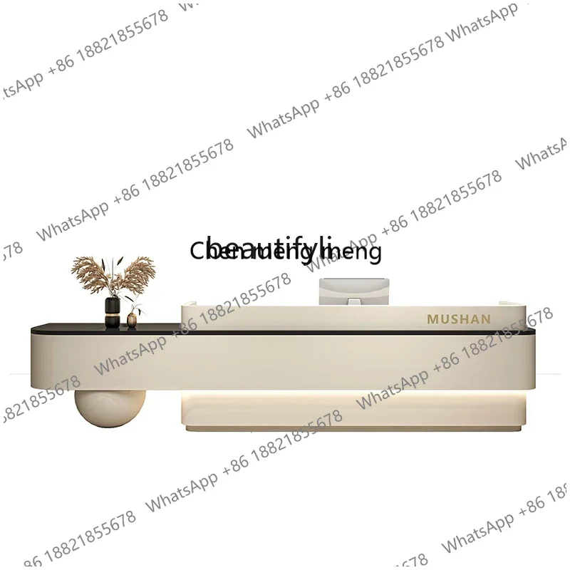 ZZG185Beauty Salon Cashier Desk Paint Clothing Store Dance Training Institution Medical Beauty Clinic Company Reception Desk
