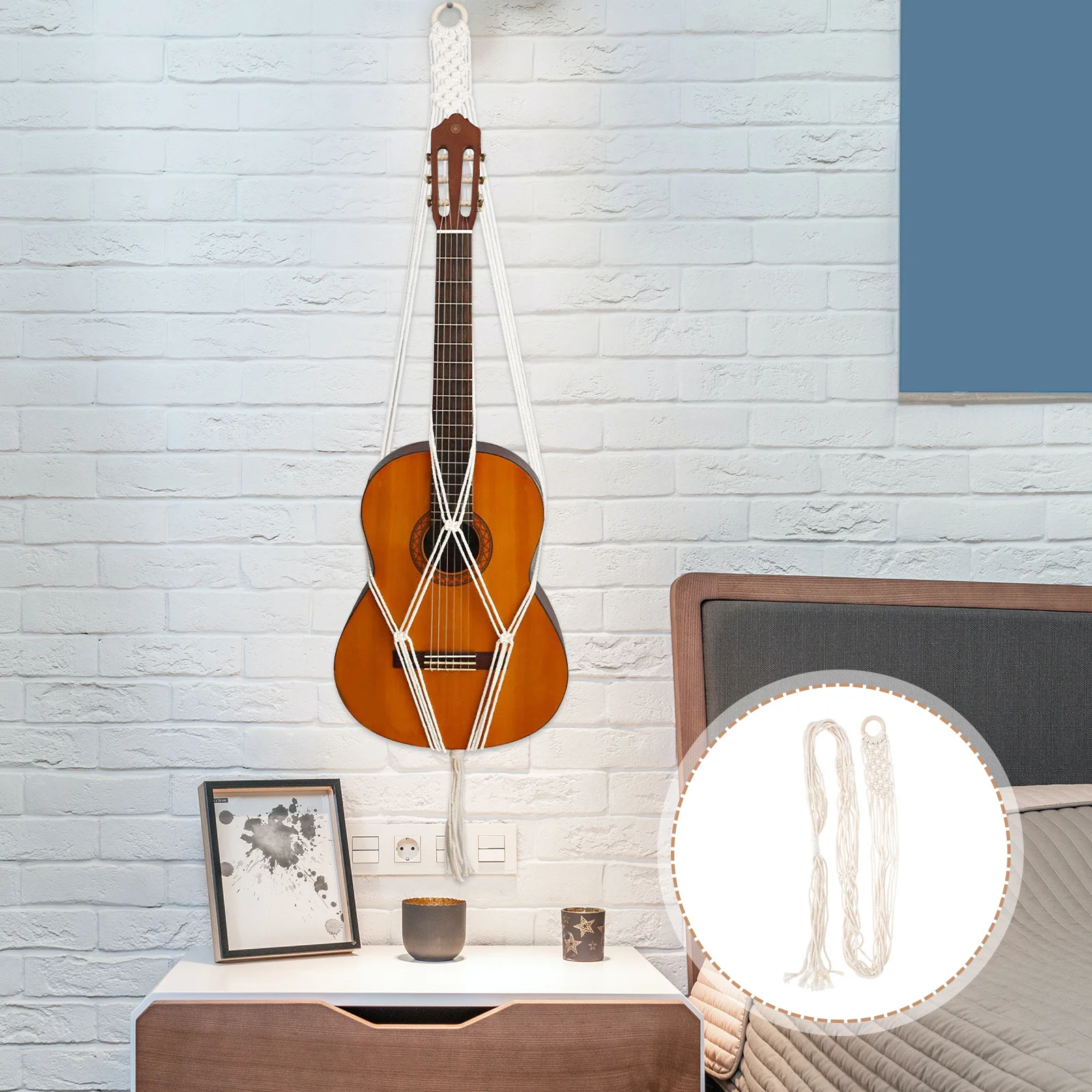 สายสะพายกีตาร์แบบแขวนผนัง ดีไซน์สร้างสรรค์ รับน้ำหนักได้ดี ใช้แทนของเดิมได้ อุปกรณ์เสริมที่มีสไตล์ สำหรับกีตาร์ไฟฟ้าและกีตาร์โปร่ง