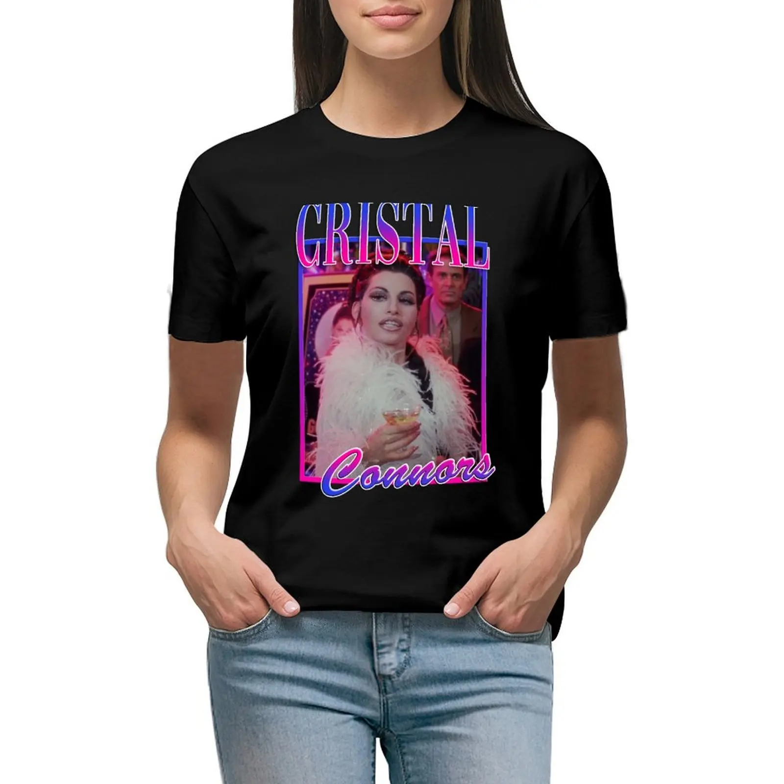 

Cristal Connors Showgirls Tribute T-Shirt summer top aesthetic clothes vintage kawaii clothes spring clothes Women 2024