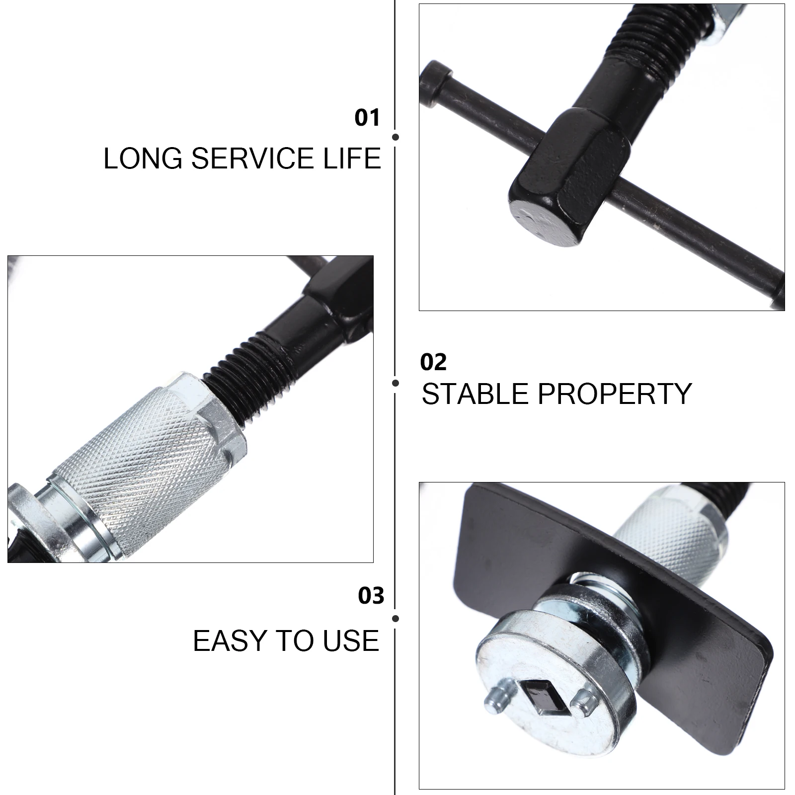 

1PC Brake Pad Tool Disc Spreader Piston Caliper Compression Steel 5mm Thickened Palm Sliding Rod Moved Easy Force Regular Thread