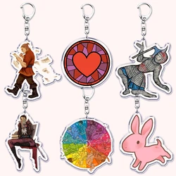 Popular Dragon Age Keychains for Accessories Bag Key Chain Ring Inquisition Solas Fantasy Bioware Jewelry Fans Gifts Keyrings
