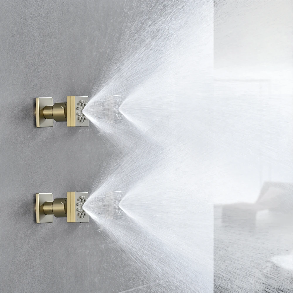 Badkamer Massief Messing 2 Fun - Shower Body Jet Massage Spray Square recensie en prijs