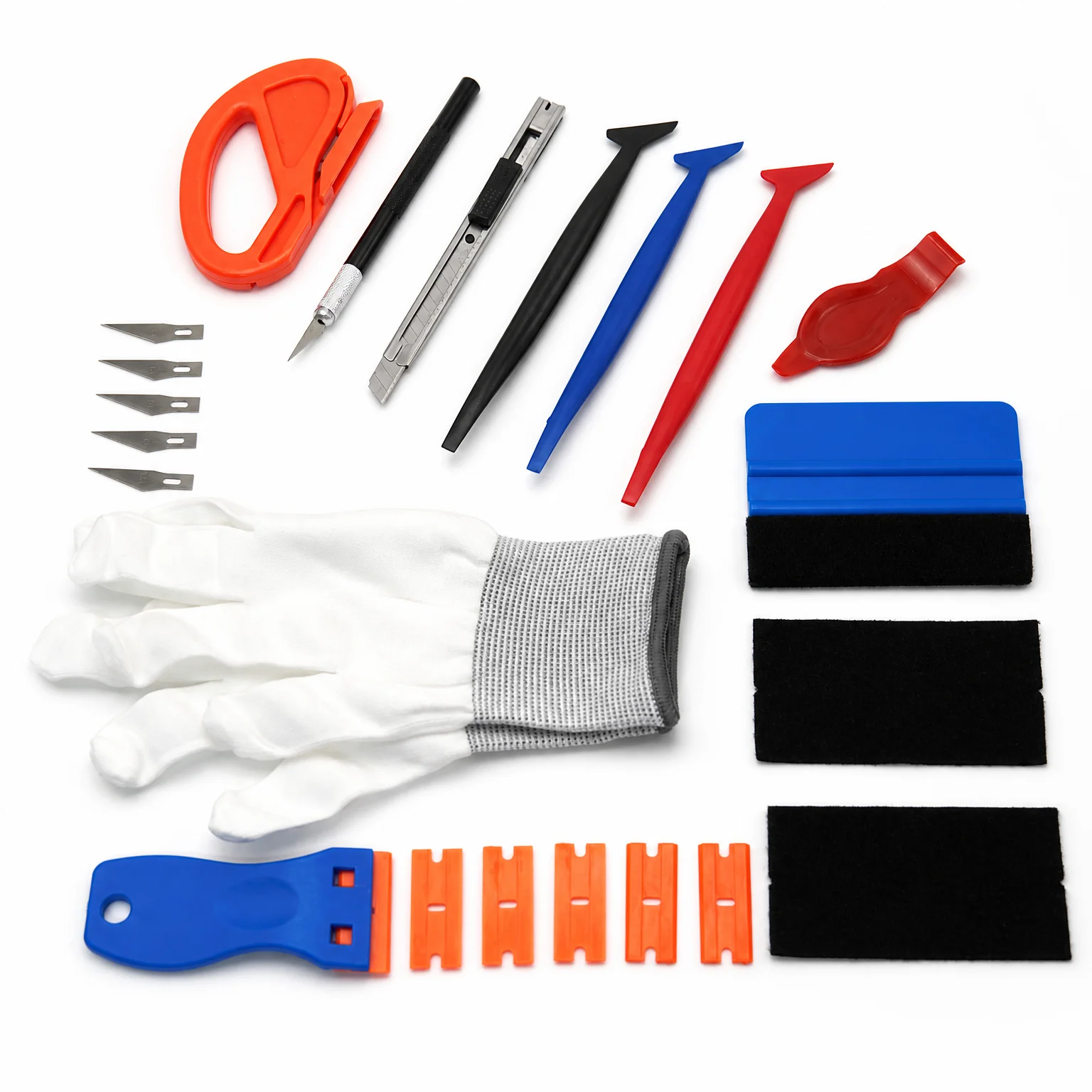 Ppf Installer Tool Kit Squeegee - MULE 23pcs PP And Stainless Steel