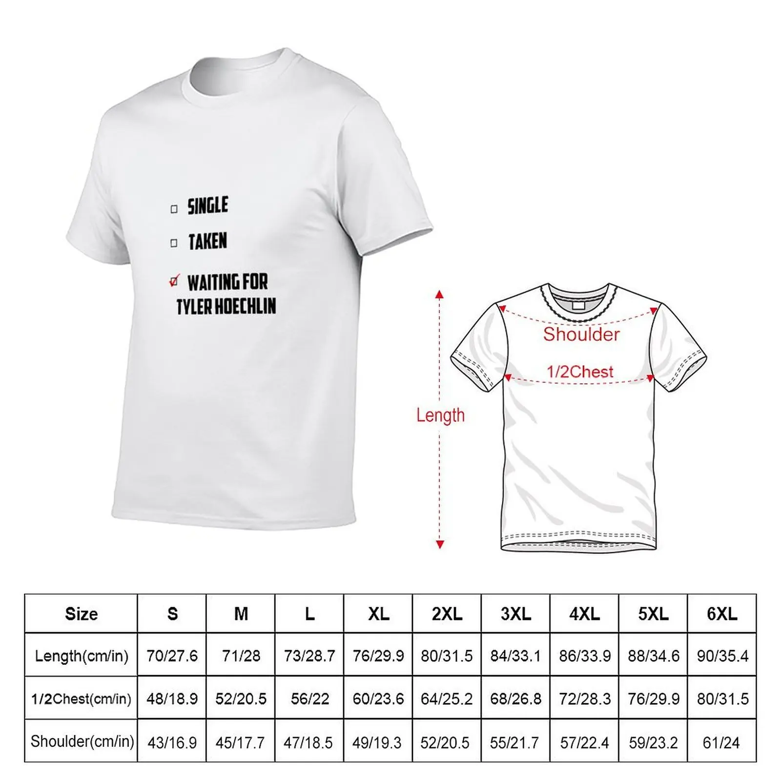 Waiting For Tyler Hoechlin T-Shirt blue archive vintage clothes mens designer t shirt