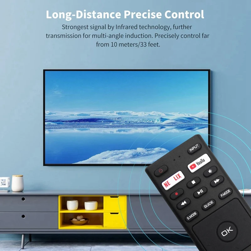 AEE7-Substituir RM-C3363 Control remoto para televisor LED JVC RM-C3363 LT-32KB208