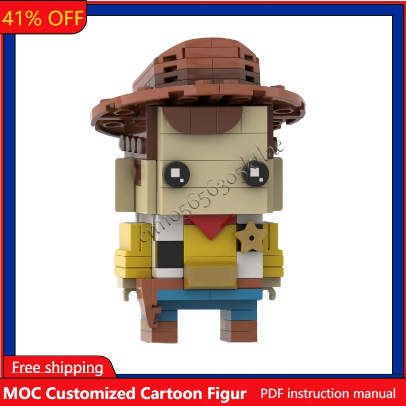 

150 PCS MOC Customize Woody Famous Characters Series IRyS Brickheaded Sets DIY Creative Assembly Toy Kid Gift Collection Display