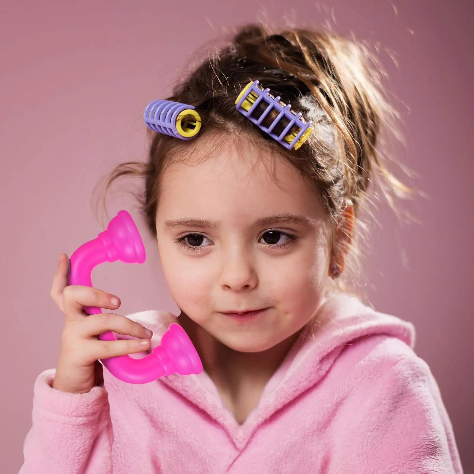 8-teiliger Spielzeug-Telefonempfänger, Flüster-Telefone, leuchtend farbig, robust, zum Spielen von Kindern, Kunststoffmaterial, lustiges kreatives Geburtstagsgeschenk