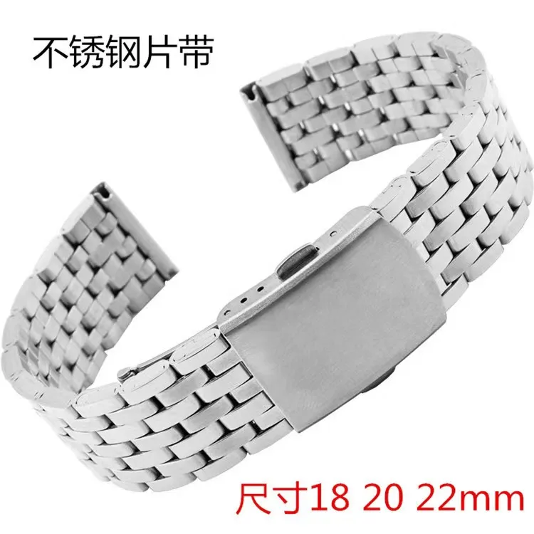 Stainless Steel Watch Strap for Women Universal Strap Folding Safety Buckle Strap Strap 18mm, 20mm 22mm Accessories