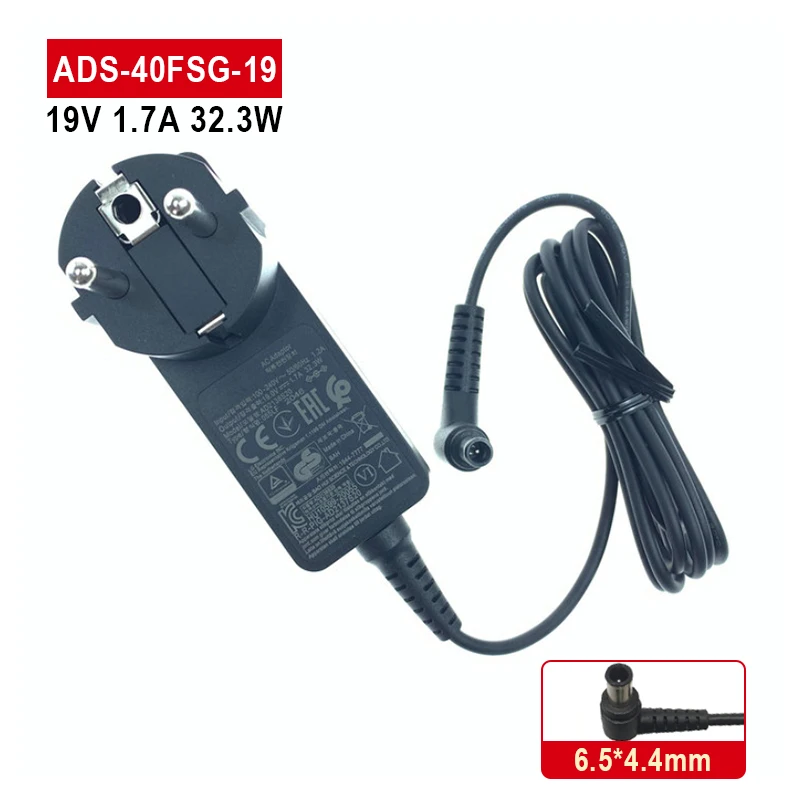 EU Plug 19V 1.7A AC Power Adapter Wall Charger For LG ADS-40FSG-19 19032GPG-1 EAY62790006]