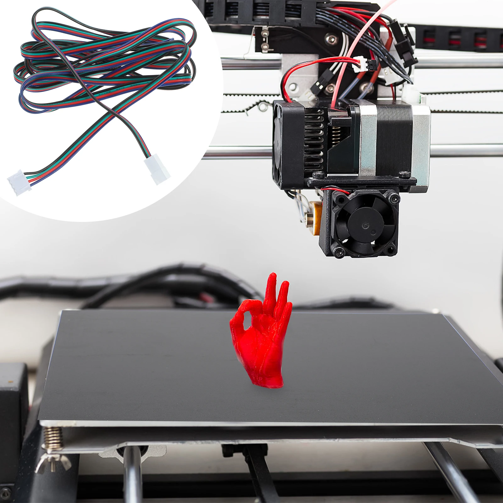 

3D Printer Extruder Motor Extension Cable XH2 54 4P Male to Female 2M Copper Core Stepper Motor Wire Connections Printer