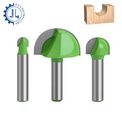 Round Bottom Over Nose Router Bit Set, CNC Router Bit, Carbide Ball End Mill, 6mm, 8mm para madeira