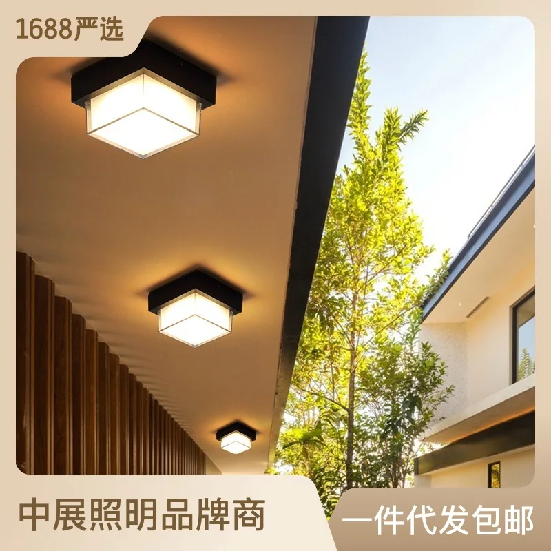 

Outdoor Waterproof Ceiling Lamp Simple Modern Terrace Gate Hallway Corridor Aisle Courtyard Balcony Wall Lamp New