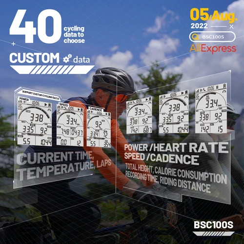 Imagen 2 del producto Ciclocomputador iGPSPORT BSC100S, GPS para Ciclismo, Odómetro, Velocímetro para Bicicleta, Resistente al Agua, Pantalla Grande de 2.6 Pulgadas