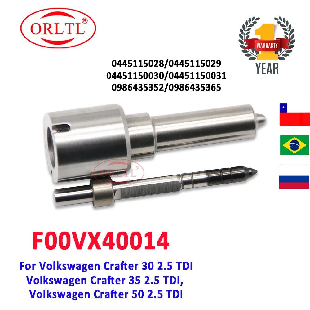 ORLTL NEW F00VX40014 Diesel Injector Nozzle F 00V X40 014 Fuel Injector 0445115028 0445115029 04451150030 04451150031 0986435352