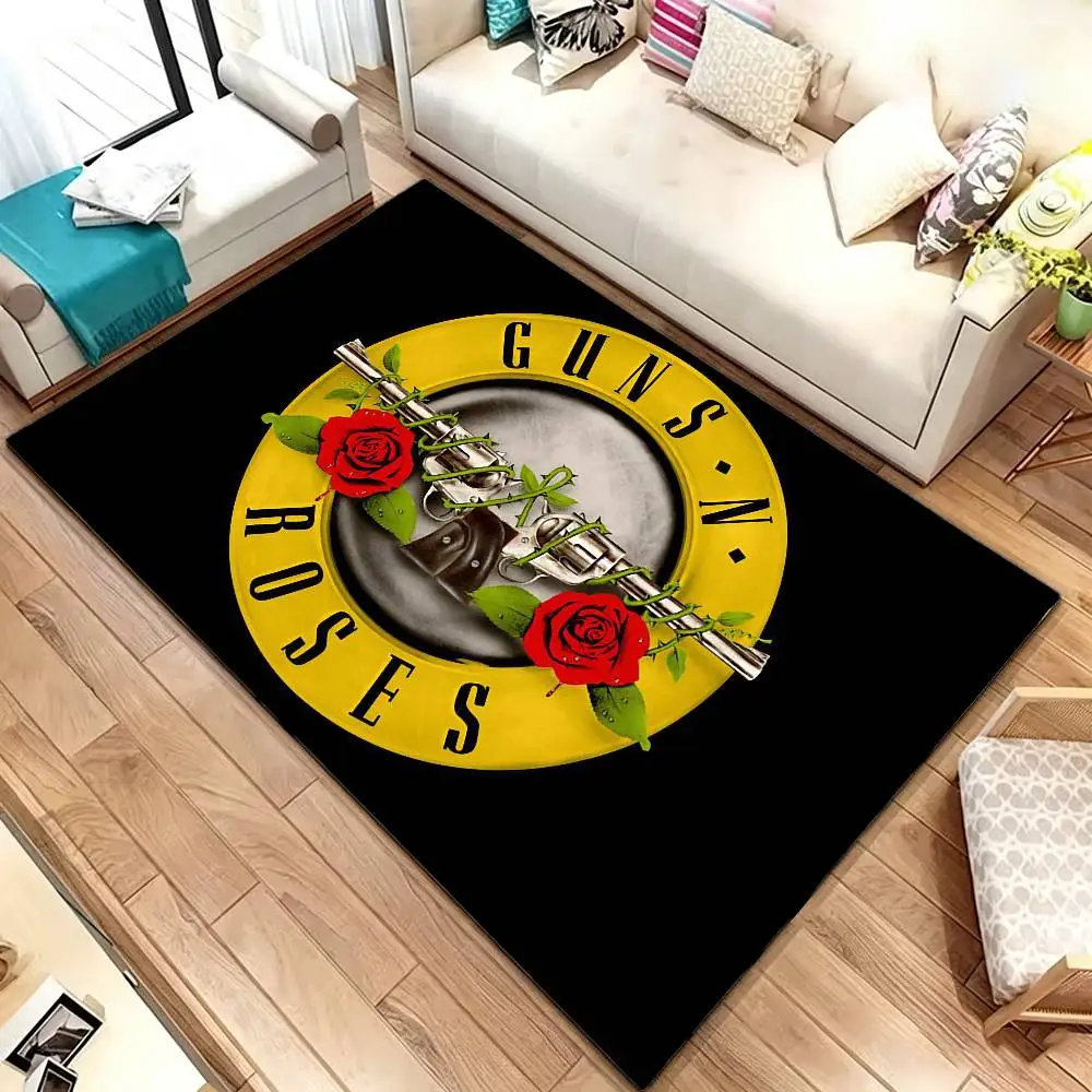 Band G-Guns N Roses Floor Mat Bathroom Absorbent Mat Rugs Simple Door Dirt-resistant Mat Home Kitchen Mat