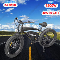 Hidoes IE-B3 Electric Bike 1200W Brushless Motor 48V18.2AH Lithium Battery Electric Bicycle 26 In Fat Tire City Commuting E-Bike