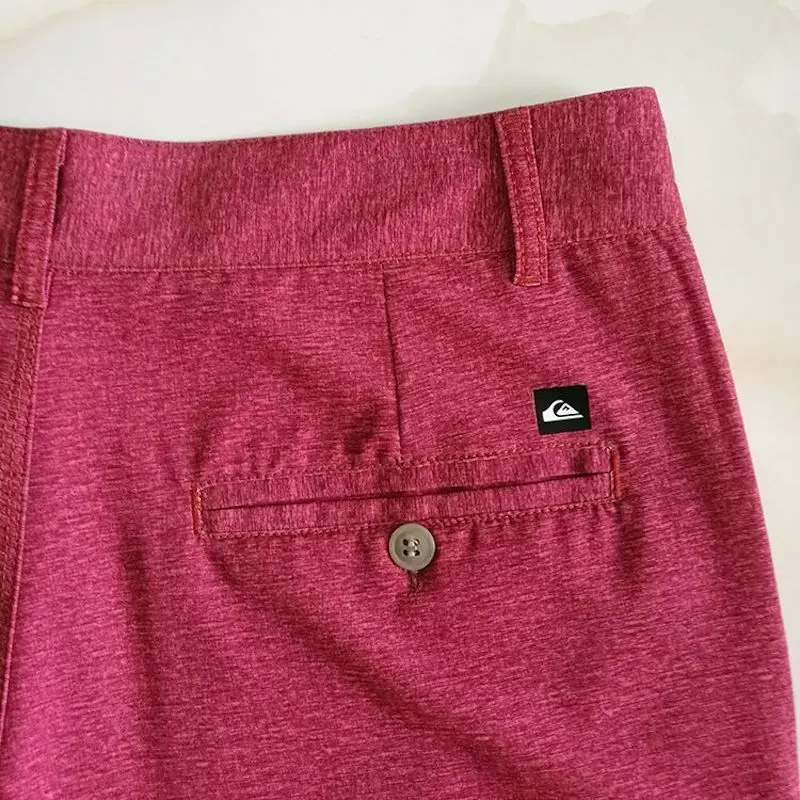 Traje de Pantalón corto clásico para hombre, Bermudas impermeables, 4 vías, elásticas, Golf, pesca, playa, Surf, Pantalón de traje informal de secado rápido