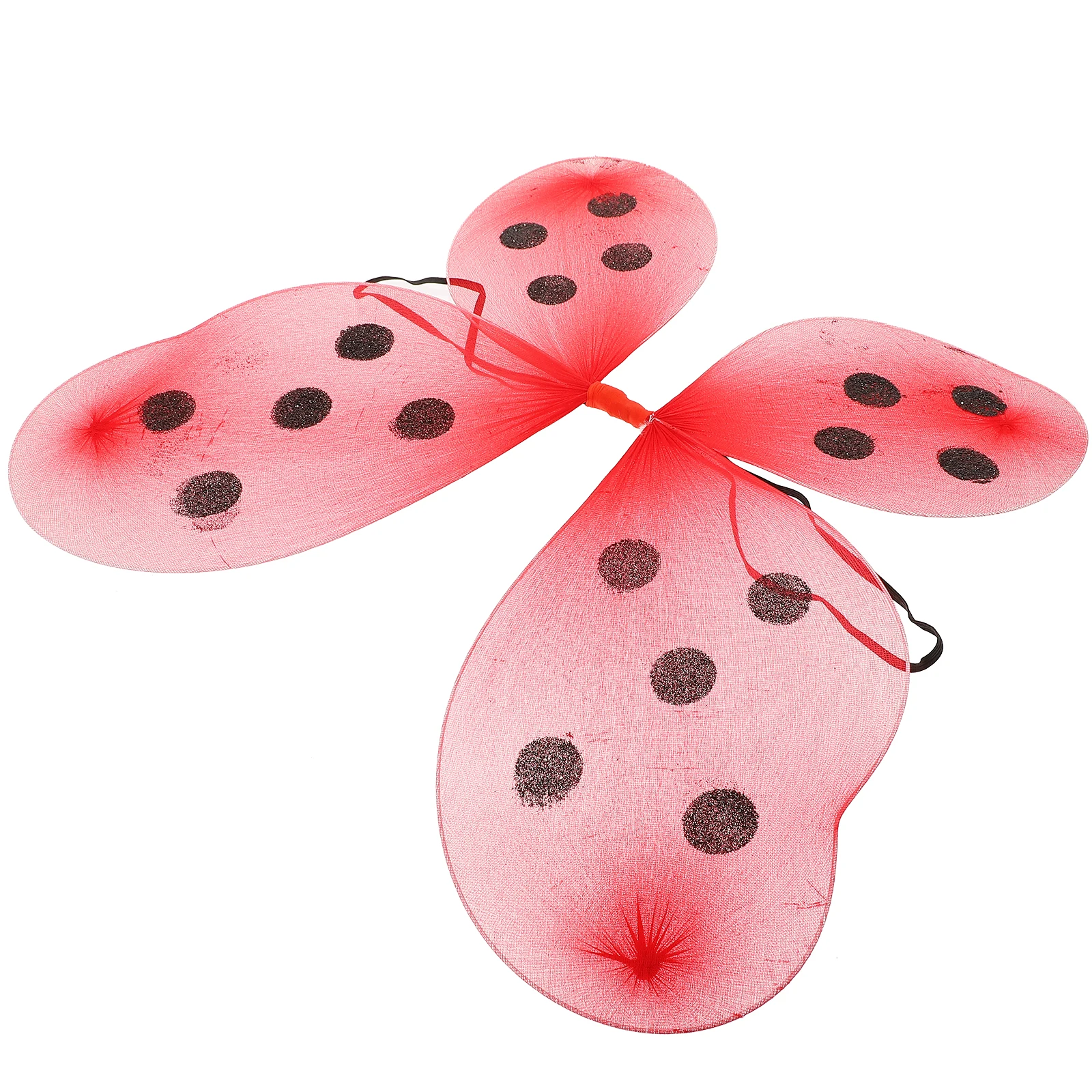 

Ladybug Wings for Girls Kids Red Black Gold Lightweight Carnival Halloween Dress Up Toys Party Favors Ladybug Wings Gifts