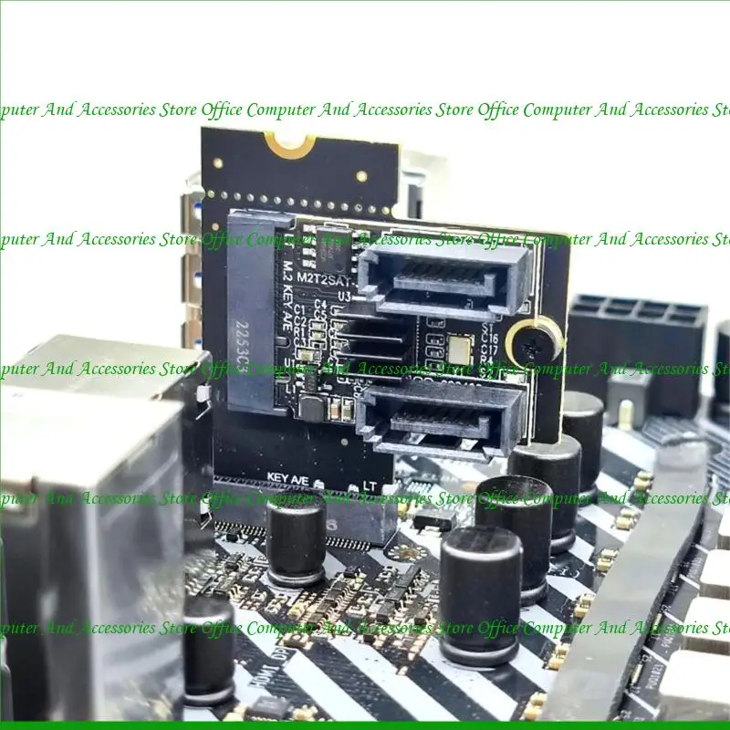 U55C NGFF KEY A/E TO 2 PORT CARTÃO EXPANSÃO RISER SATA3 6G Controller