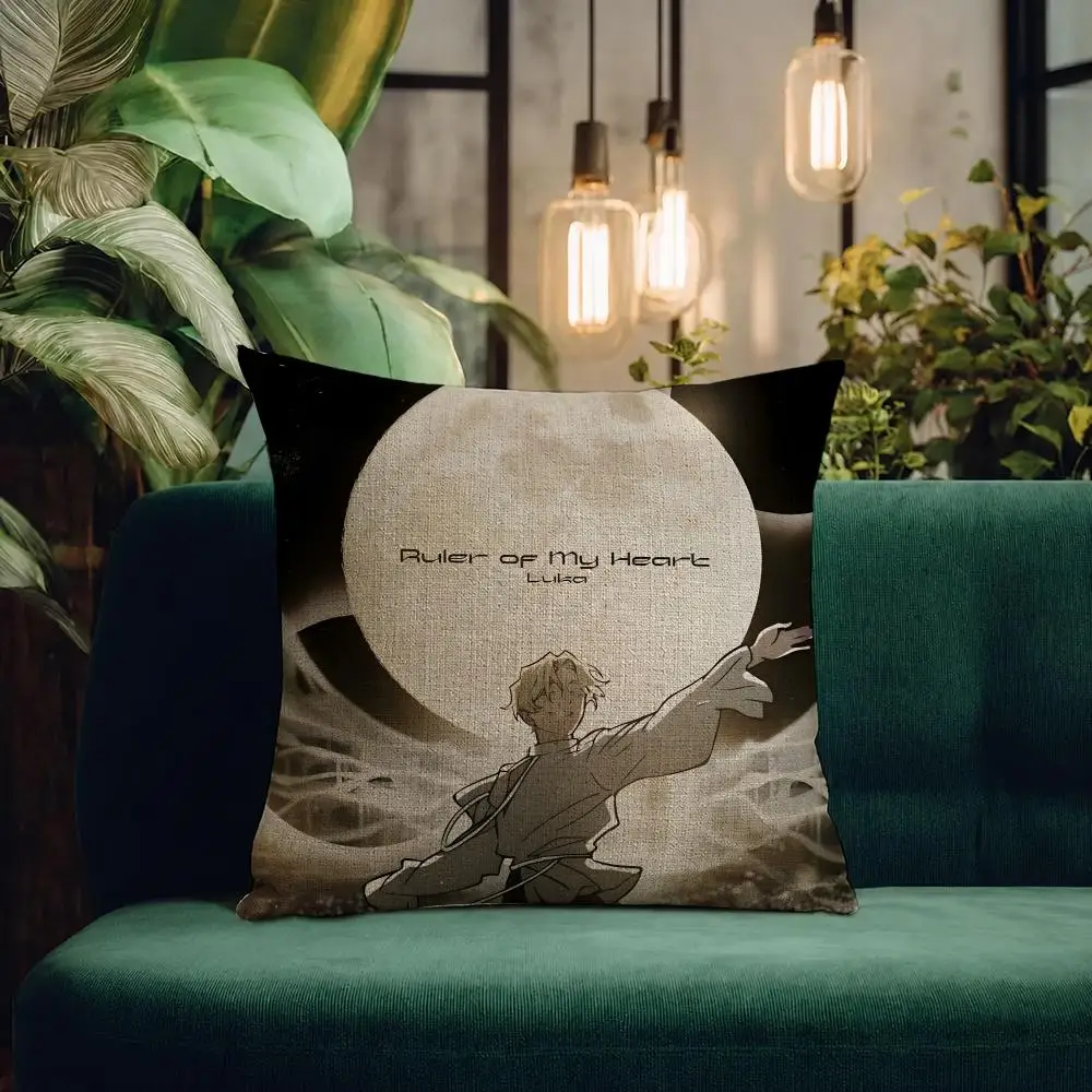 Manga Goodnight Punpun Cushion Cover Natural Linen Pillowcase Set Cushion Cover for Sofa Bedroom Chair