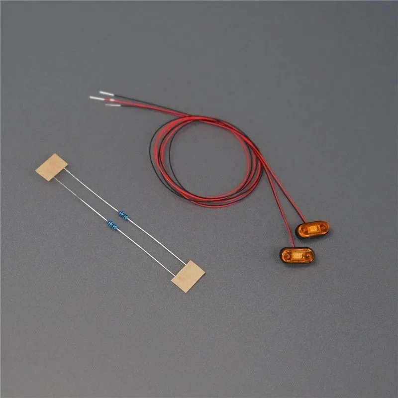 LED 3V Position Light The Width/Warning Lamp for 1/14 Tamiya RC Truck Tipper  Car