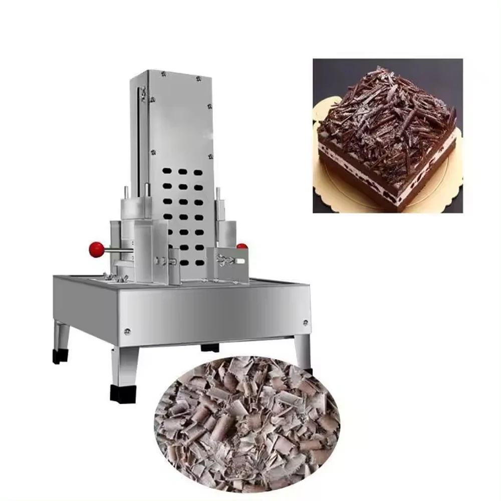 ماكينة تقطيع الشوكولاتة التجارية لتزيين الكيك، ماكينة صنع رقاقة الكوكيز، ماكينة حلاقة وتقطيع الشوكولاتة #2