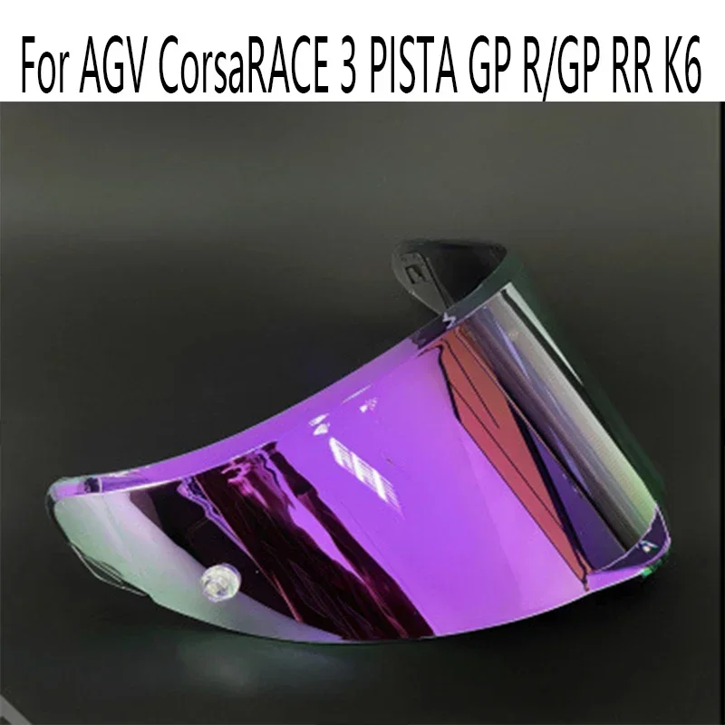 Capacete escudo viseira para AGV PISTA, pára-brisa de alta resistência, moto peças, pára-sol viseiras