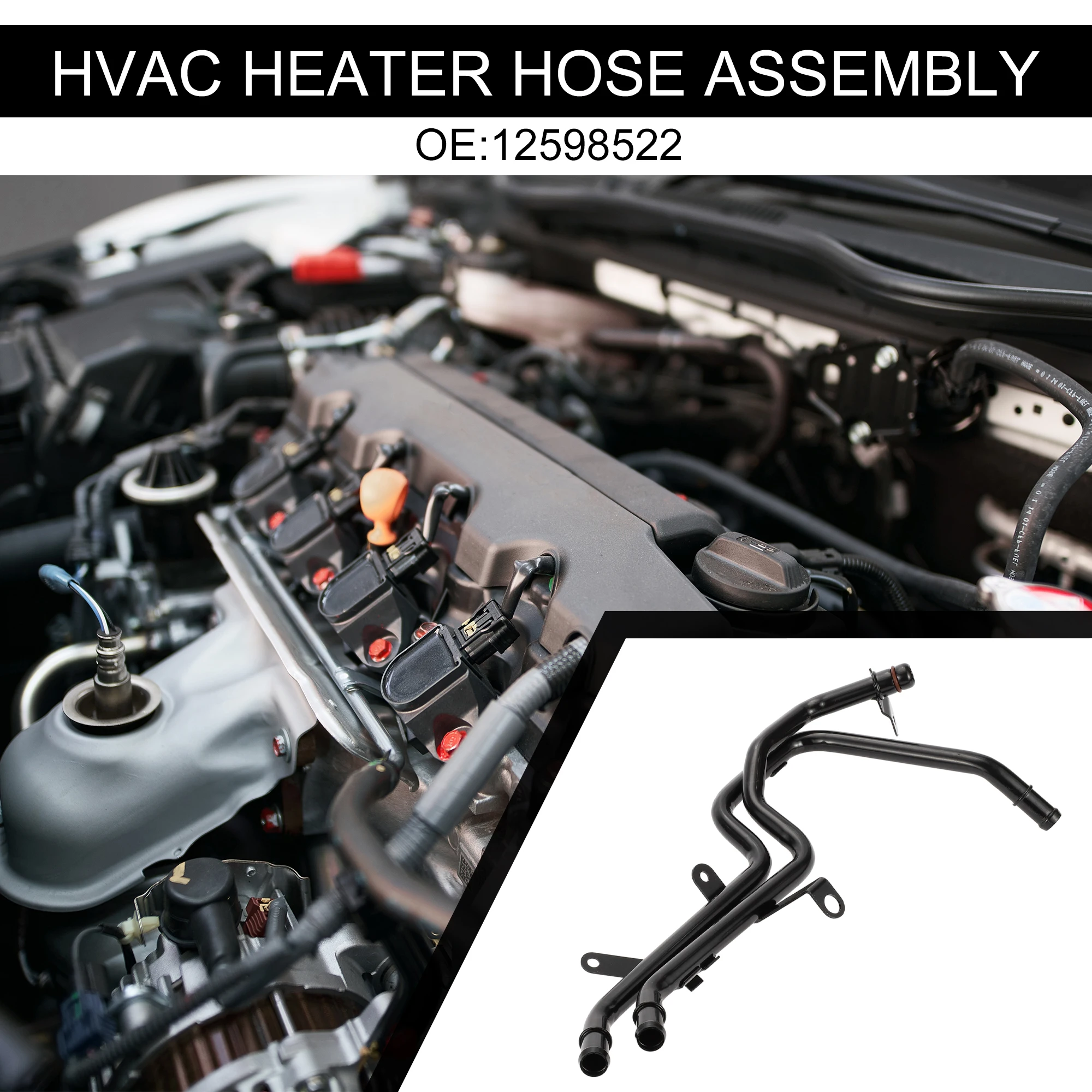 

UXCELL HVAC Heater Hose Assembly Inner Radiator Coolant Hose for Chevrolet Impala 3.9L 2006-2011 for Buick No.12598522
