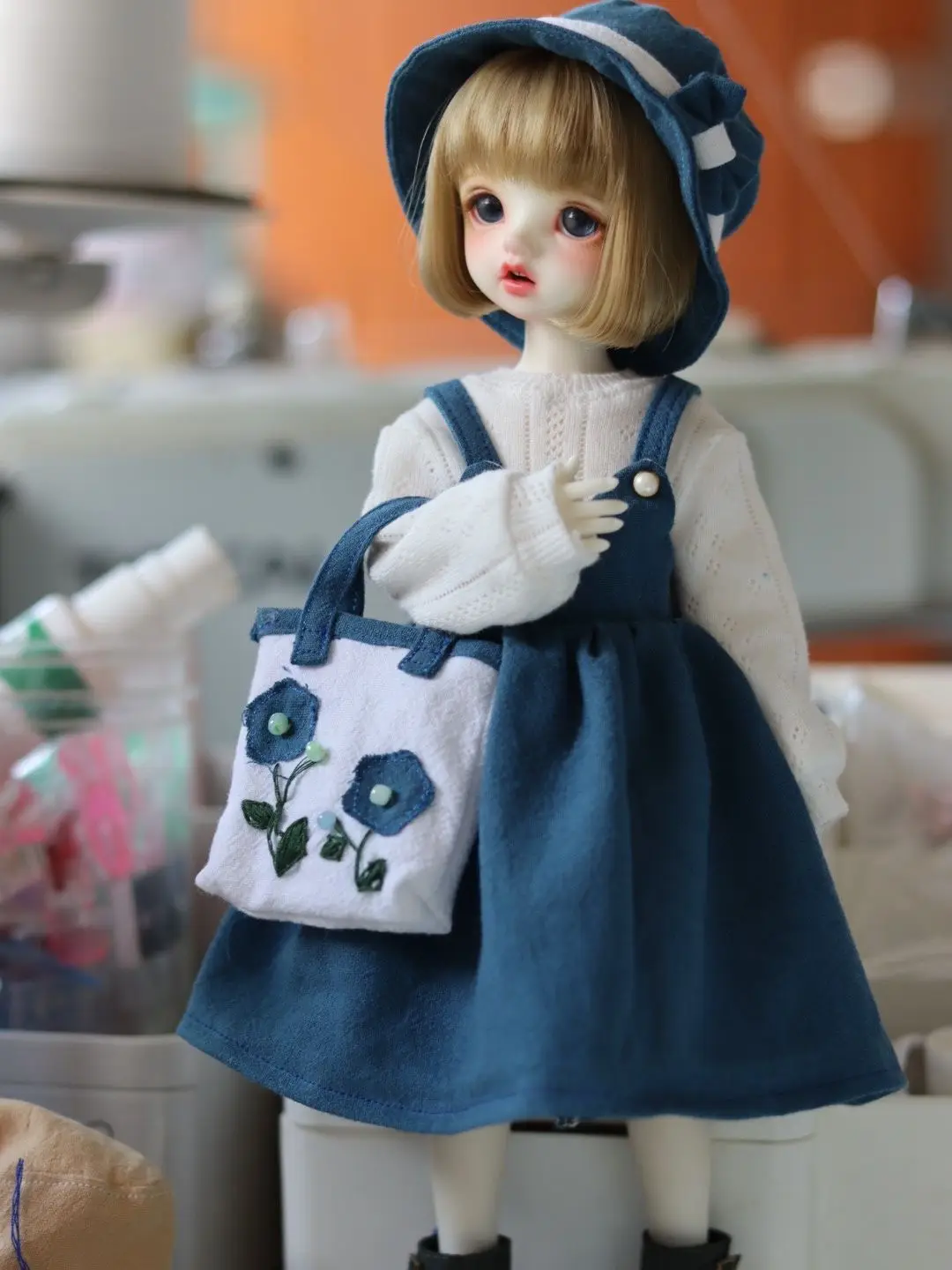 BJD doll clothes for 1/4 1/6 size bjd girl clothes 1/4 1/6 cute doll skirt suit doll accessories (4 points)