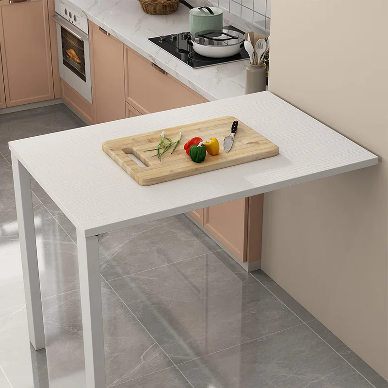 Kitchen Small Household Folding Table Invisible Table Learning Wall Stand Simple Dining Table