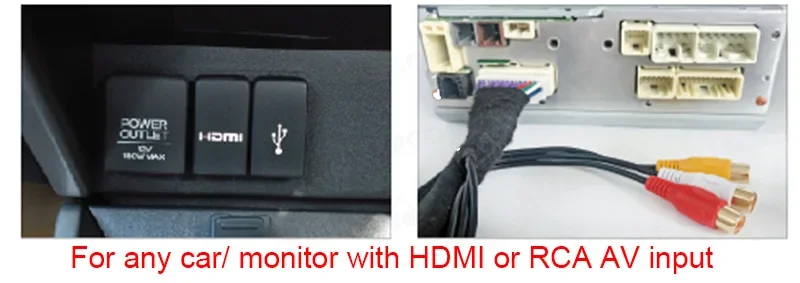 Universal Wireless Apple Carplay Android Auto Box Decoder Mirror link Radio RCA VGA AHD CVBS LVDS Output