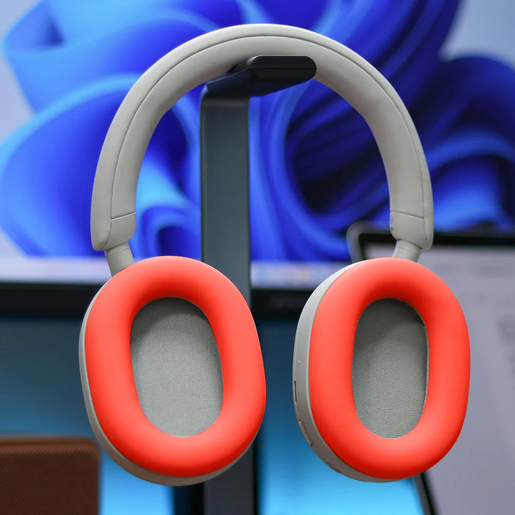 2 fundas de silicona para los auriculares, cojines de repuesto, resistentes al sudor y con capacidad de reducción de ruido, para los auriculares Sony WH-1000XM5.