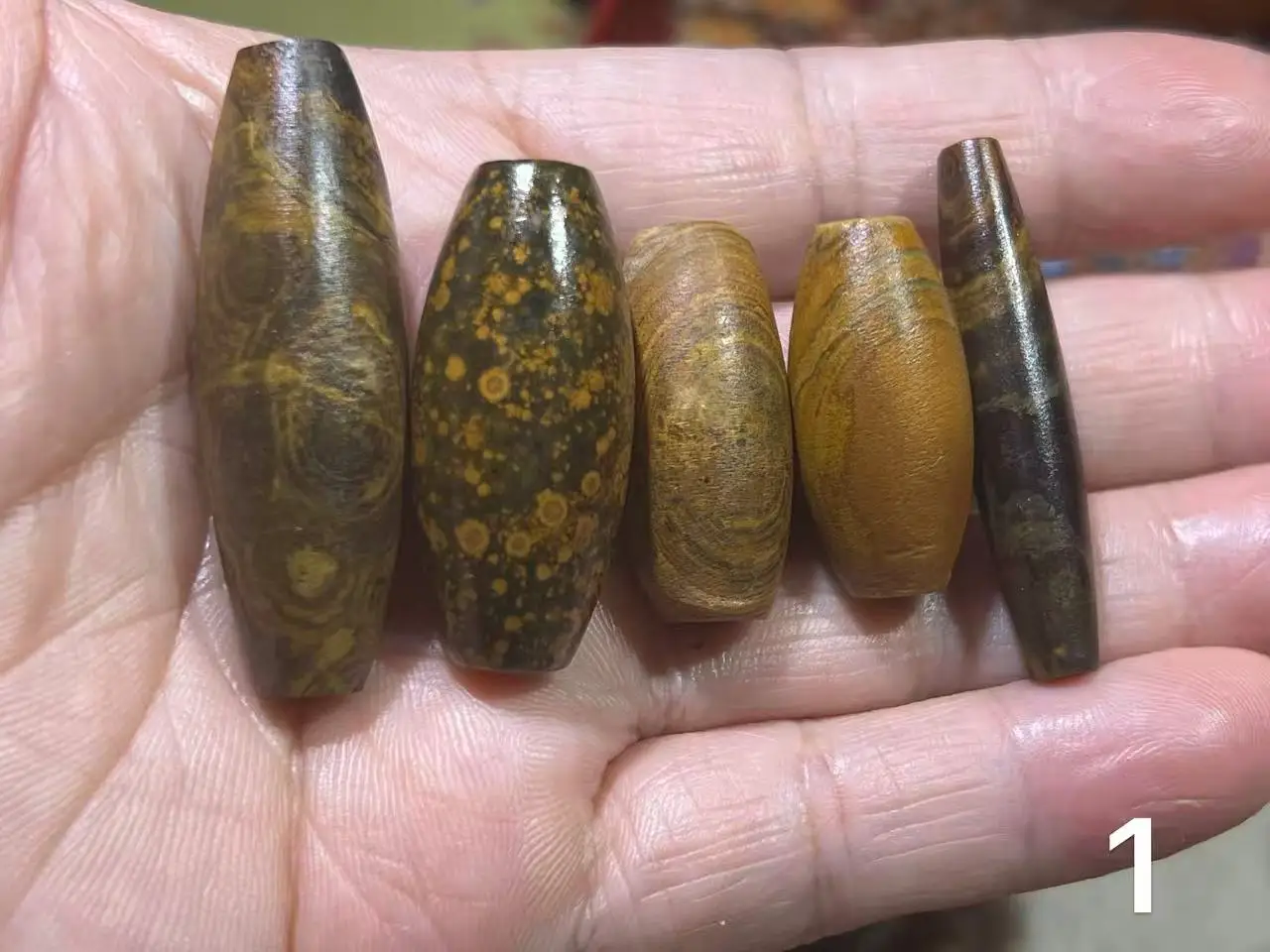 5pcs/lot Crystal Cave Inner Mongolian Dzi Bead Raw Stone Unprocessed Texture World's Most Powerful Weathering wholesale 30-40mm