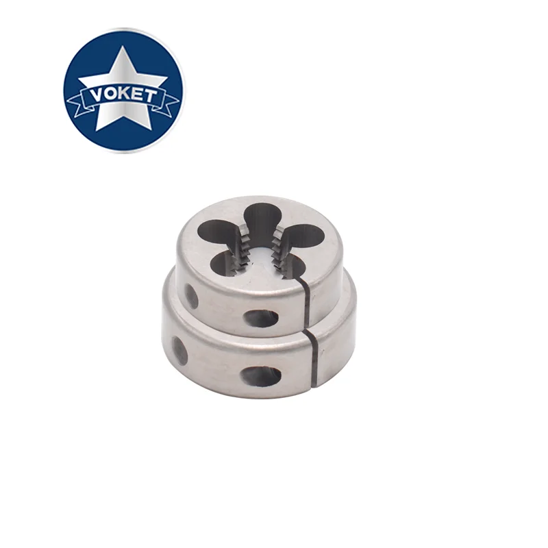 

VOKET HSSE Metric Adjustable Round Die M8 M9 M10 M11 M12 M13 M14 M15 M16 M18 M20 M22 AR-D Screw Fine Thread Threading Dies