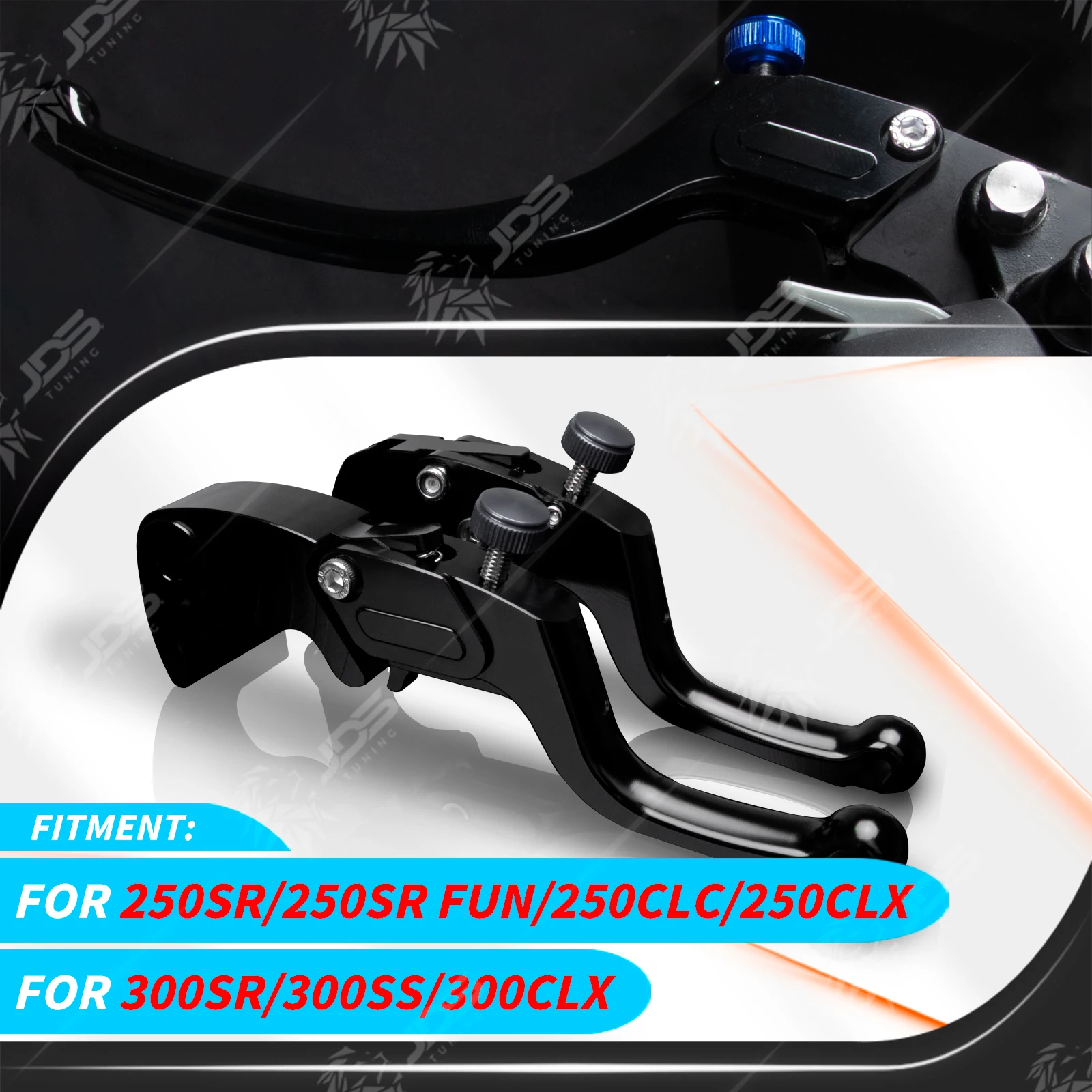For CFMOTO 250SR/250SR FUN/300SR/300SS/250CLC/250CLX/300CLX Stepless Clutch Lever Brake Lever Set Handle Levers 2/3/4 Fingers