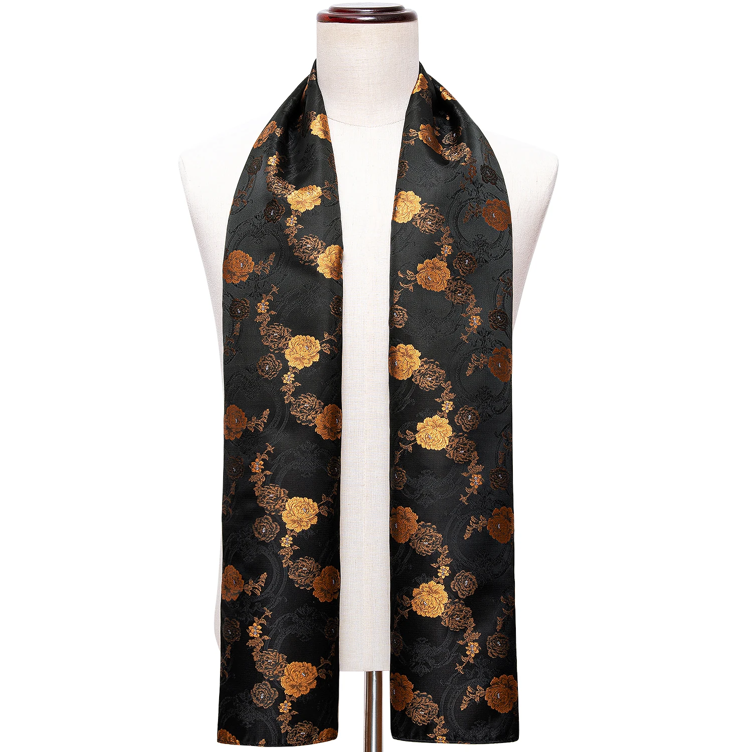 mens black silk dress scarf Men's Silk Scarf (Black Charcoal Paisley) Holland Cooper