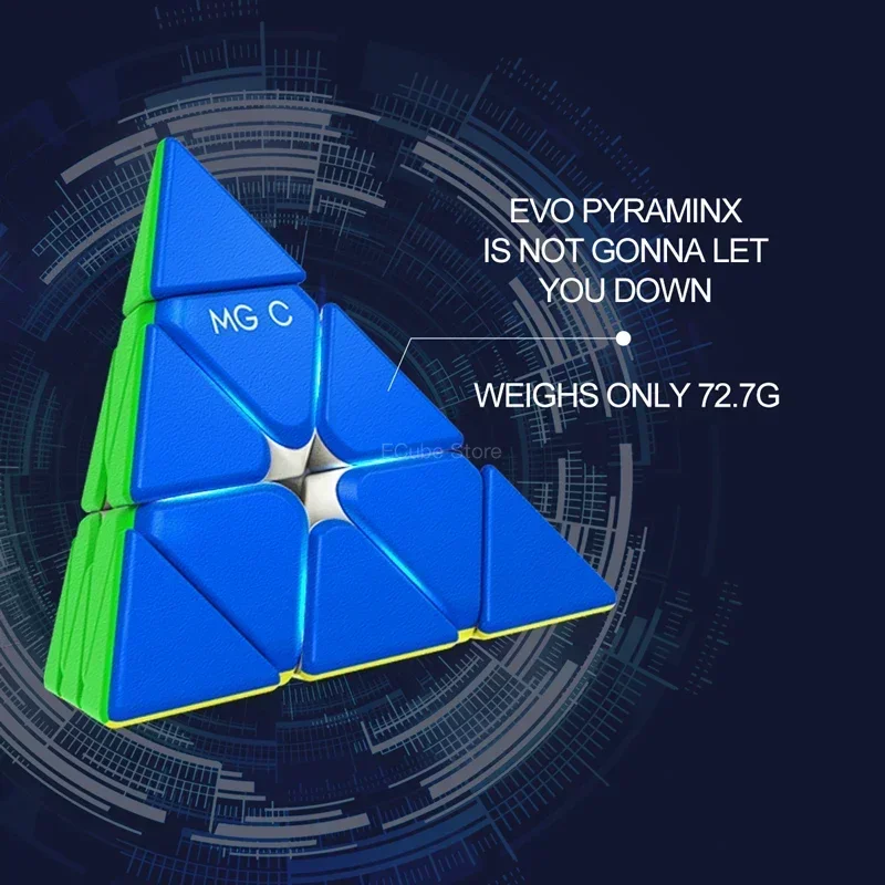 [ECube] YJ MGC EVO Pyraminx Magic Cube Magnetic 3x3x3 Pyraminx magic cube 3x3 Speed Cube Magnet Position System Cubo Magico
